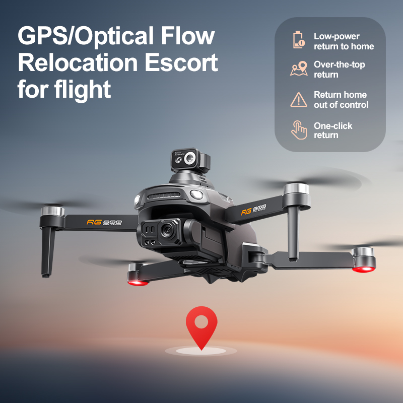 Drone RG800 MAX GPS Profission - Drone Kit With Camera avaliação e preço