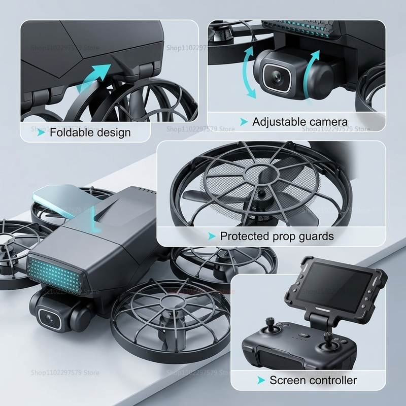 Novos Drones M8 GPS 8K Profiss - Drone Kit With Camera avaliação e preço
